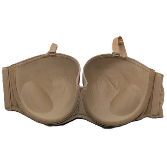 Lane Bryant Cacique Bra Boost Multi Way Strapless Padded 42DDD Cafe Straps - Picture 9 of 10